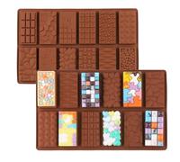 CLDURHGE Moules à Chocolat en Silicone - Une variété de Formes pour Tablette de Chocolat, Moule pour Gâteau et Plus - Parfait pour Créer des Friandises Maison