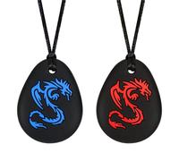 CLDY Collier à mâcher pour enfants, Lot de 2 Colliers Sensoriels à Mâcher - Pendentifs en Silicome Sans BPA pour Enfants Autistes, TDAH et Tout-Petits - Collier Anti-Stress Machouillou Enfant 3-11 Ans