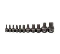 Clé 81560 11 PC. métrique Clé à cliquet Torx insérer Bits Set, Noir