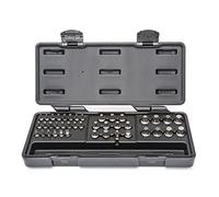 Clé 81602 41 PC. métrique Clé à cliquet SAE/métrique hexagonale/Torx/triple carré/Fente/Phillips insérer Bits Set, Noir