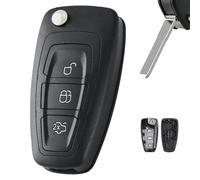 Clé à 3 boutons pour Ford Focus MK3 MK4 MK6 MK8 Ford C-Max S-Max Clé Transit Custom Connect Flip Key Shell Ford Mondeo Kuga