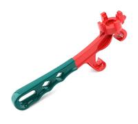 Clé à bonde 3 en 1 et outil d'ouverture de seau, clé à bonde en aluminium avec poignée antidérapante pour ouvrir des fûts de 5 à 55 gallons, ajustement universel pour seaux à cornichons en métal et