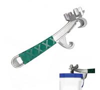 Clé à bonde 3 en 1 pour fûts en acier et en plastique - Outil d'ouverture de couvercle en alliage d'aluminium pour canettes de 37 à 190 litres, bouchons de 5,1 cm et 1,9 cm, vert/Si (B)