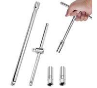 Clé à Bougie à Poignée en T, 2 pièces T Bougie D'allumage Bougie D'allumage clé, pour Bougies Magnétiques Rotatives 14mm/16mm, avec Outil D'installation de L'extracteur à Poignée Coulissante en T