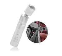 Clé à Bougie Magnétique Universelle 14mm/16mm,Douille Longue 3/8 Pouces CR-V,12 Pans, Outil de Retrait pour Réparation Automobile,Clé à Allumage Magnétique