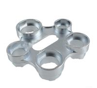 use pour robinets avec aérateurs de 10 tailles - Outil en alliage de zinc pour évier de cuisine et salle de bain - Finition argentée - Design compact - Poignée facile à prendre en main - Aide à