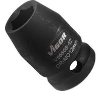 Clé à chocs Douille ∙ courte ∙ V5550S-12 ∙ 1/2 pouce (12,5 mm) carré creux ∙ profil hexagonal extérieur ∙ SW 12 mm