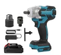 hocs Électrique Sans Fil Pour Batterie 18V, Outil Électrique De Perceuse Électrique À Main Sans Brosse Pour Travaux De Construction, Entretien, Traitement Du Bois (1 batterie 1 chargeur)