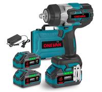 Clé à chocs - ONEVAN - 1/2'' 1700 Nm - 20V sans fil - 2x3Ah + malette - 2500 tr/min