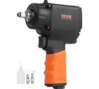 Clé à chocs pneumatique haute performance 3/8", Clé pneumatique 90-120PSI, 590 Nm max. Couple maxi, vitesse de rotation 10000 tr/min, consommation d'air moyenne 4,5 CFM