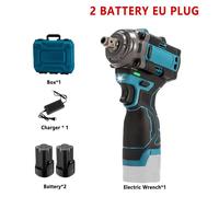 Clé À Chocs Sur Batterie 16.8V 500N.M Sans Balais 2 Batteries Chargeur 3 Vitesses 1/2"" M10-M20 Puissante Portable Professionnel