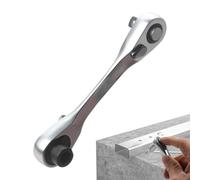 Clé à cliquet 1/4" - Petite clé à double tête | Petit tournevis à double tête | Porte-embout d'extension | Tournevis d'angle | Outil d'accessoires pratiques, douille d'entraînement pour espaces