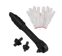 Clé à cliquet 2 en 1 pour mandrins de forage - En acier - Libération rapide et prise en main sûre