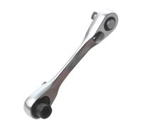 Clé à cliquet 6,35 mm - Outil compact à double extrémité, tournevis coudé avec adaptateur de douille | Petite main Wrencch F0r Points étroits | Porte-embout d'extension pour projets de mécanique et
