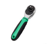 liquet à 72 dents avec bouton de libération rapide pour changement rapide de douille dans les espaces restreints, poignée en acier au chrome vanadium vert (9,5 mm)