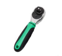 liquet à 72 dents avec système de douille à dégagement rapide, direction réversible, double entraînement 6,35 mm, 1/2", acier au chrome vanadium, antidérapant ergonomique (9,5 mm)