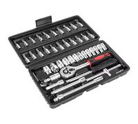 liquet à Entraînement Kit D'outils De Réparation Automobile 46 Pièce/ensemble Douille De 1/4 Pouces ynamométrique À Cliquet Outil Et Étui À Cliquet Combinés