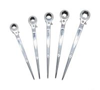 Clé à cliquet avec double tête prune et rotation à 5 degrés, entraînement 1/2", électrophorèse chrome vanadium pour une longue durée de vie (19-22 mm)