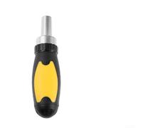 liquet avec engrenage réversible pour embouts de 6,35 mm 1/4" en fer noir et jaune