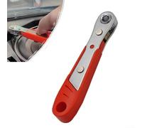 Clé à cliquet compacte 1/4" avec tête hexagonale à dégagement rapide, réglage bidirectionnel, engrenages haute densité, construction ABS et métal, résistante,