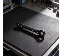 liquet compacte à double extrémité avec mécanisme réversible et prise en main à 12 points en acier au chrome vanadium solide pour projets de réparation de véhicules, noir, 11 x 13 mm (10-12 mm)