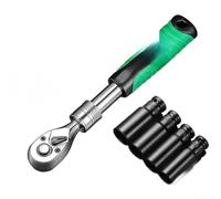 liquet en chrome vanadium avec système d'engrenage à 72 dents, bras extensible et poignée ergonomique antidérapante (D)