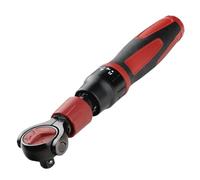 Clé à cliquet ergonomique à 72 dents avec poignée antidérapante, tête rotative, prise en acier réversible d'allumage et d'arrêt pour technicien E 29,5 x 4 x 4 cm