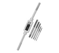 Clé à cliquet ergonomique adaptée pour différents besoins de filetage dans les projets de maison en métal, tâches mécaniques et ménagères, ensemble de matrices de taraud réglables