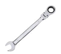 Clé à Cliquet Gedlex 22 mm, Clé Plate à Cliquet Chrome Vanadium Flexible avec Réglage de 180°, Clé Plate de 15°, Résistant à l'abrasion, Antidérapant, Résistant à la Rouille