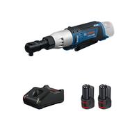 Clé à cliquet GRC 12V-60 3/8 SN + 2 batteries 12V 3 Ah + chargeur GAL 12V-40 BOSCH