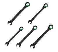 Clé à cliquet industrielle à double tête pour améliorer l'efficacité des couples et des applications limitées dans l'espace - Clé mixte à cliquet bidirectionnelle