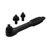 Clé à cliquet interchangeable pour mandrin de 0,5 à 13 mm et 3 à 16 mm, tête magnétique avec poignée antidérapante, corps en fer avec N