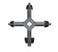 liquet multifonction 4 en 1 pour outils électriques avec construction en alliage d'acier durable et poignée ergonomique pour une large compatibilité en finition noire (taille L)