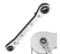 Clé à cliquet | Outils mécaniques réversibles pour usage intensif | Clé chromée robuste - pour réparation automobile, travaux mécaniques, service CVC, travaux hydrauliques, hommes et débutants