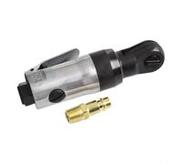 liquet pneumatique compacte 6,35 mm, outil pneumatique réversible avec tige droite, cliquet léger pour réparation automobile et atelier, construction métallique, fonctionnement 90 psi, couple