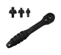 Clé à cliquet pour mandrin de perceuse 0,5-13 mm et 3-16 mm Clé interchangeable avec poignée antidérapante Compatible avec perceuse électrique