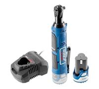 liquet Sans Fil 12V DEDRA MAUS DED7310T11 - 45 Nm - Carré 3/8" avec Adaptateur 1/2" - Batterie 2 Ah et Chargeur Rapide - Éclairage LED - Idéal Mécanique et Espaces Difficiles d'Accès