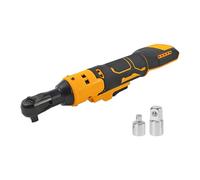 liquet sans fil 3/8" compatible avec Dewalt 20 V, cliquet électrique avec adaptateur 1/4" et adaptateur 1/2", 280 tr/min, 80 Nm, cliquet électrique pour l'entretien du vélo et de la voiture