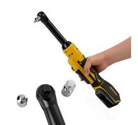 liquet sans fil pour Dewalt 18V 20V, 3/8 pouce Électrique sans balais à tige allongée de 16 cm avec éclairage LED, 300 tr/min, 80 Nm (Pas de batterie)