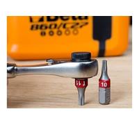 Beta Tools - Jeu d'embouts 860/C27 - 25 embouts, cliquet réversible et porte-douilles