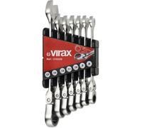 Virax Jeu de 7 clés mixtes à cliquet 310325 – tête flexible 180° 8–17 mm embout 12 pans