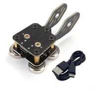 Clé à code Morse, CW automatique à double pagaie avec connexion USB d'ordinateur pour radio télégraphe à ondes courtes pratique d'apprentissage amateur (A)