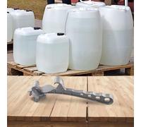 Clé à couvercle en alliage d'aluminium - Ouvre-seau robuste pour seaux, couvercles de canettes et de tambours, atelier et usage domestique, 1 pièce Industriel-G