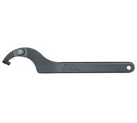Clé à crochet articulée AMF avec tenon pour écrous 95-155mm en teinte brunie longueur 335mm - 53090