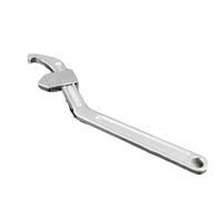 Clé à crochet réglable à tête carrée - Clé multifonction en forme de C - En acier au chrome vanadium - Outil à main pour tourner l'écrou ou le boulon (35-105 mm)