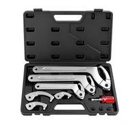 Clé à crochet réglable en C, ensemble de crochets multi-usages pour tuyaux de chauffage et tâches de réglage des chocs