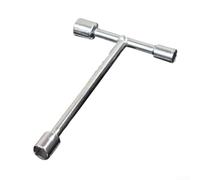 Clé à douille 3 voies avec fourche à trois broches pour réparation et entretien, en acier au carbone traité thermiquement et finition chromée 819 mm (8-10-12 mm)
