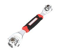 Clé à douille 48 en 1 à 360 degrés 6 points et 12 points Clé universelle à tête pivotante Outils de bricolage Fonctionne avec boulons cannelés Torx pour réparation de meubles de voiture