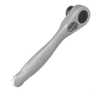 Clé à douille à cliquet 1/4" avec tête 72 dents pour embout hexagonal, mini outil de tournevis réversible de 9,5 cm, alliage d'acier au chrome vanadium - Compat