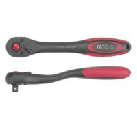 Cliquet rÃ©versible, courbÃ©, 202 mm, 3/8 pouce, Yato YT-0294